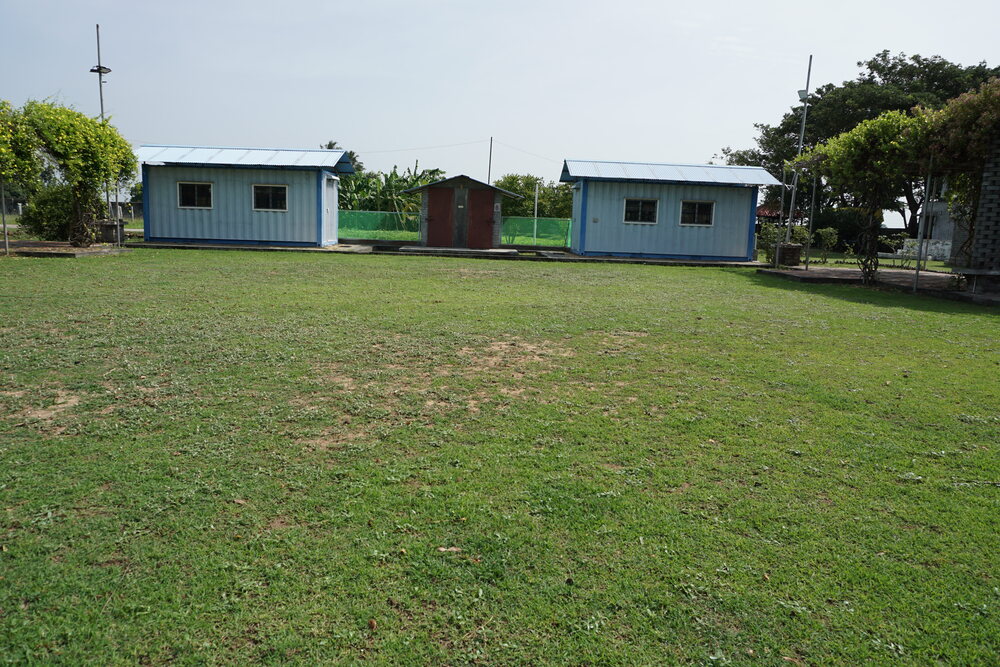 Spacious open area ideal for yoga sessions and recreational activities.