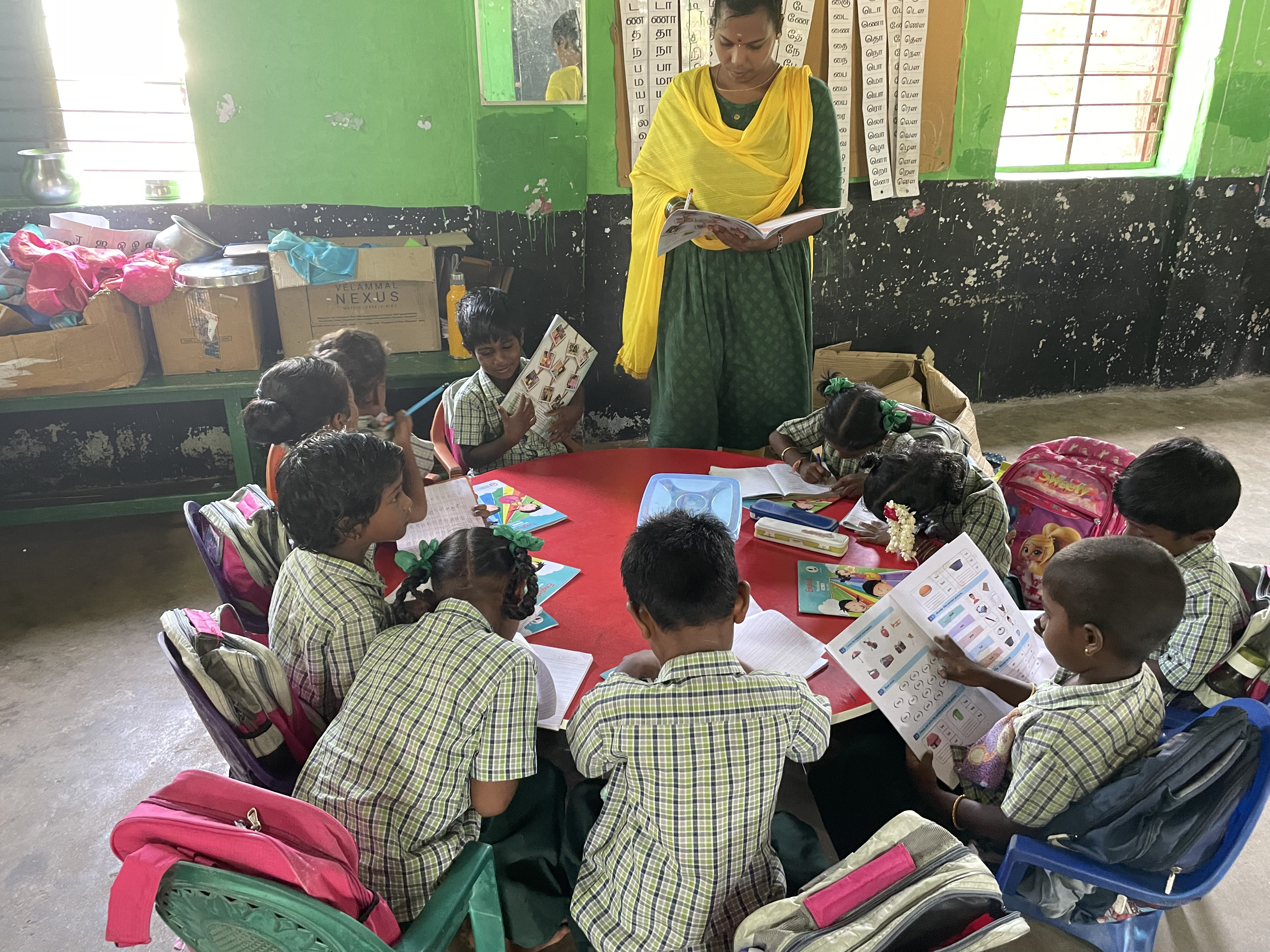 Solar-powered home in rural India